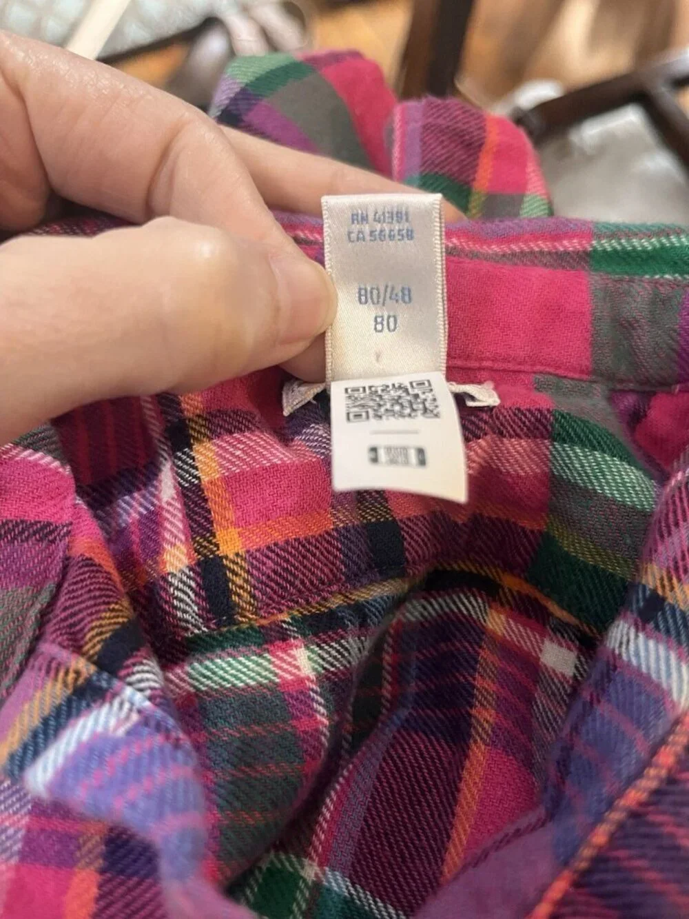 Ralph Lauren Plaid Dress Sz 12mo Long Sleeve Button Down Cotton Twill Fit & Flai
